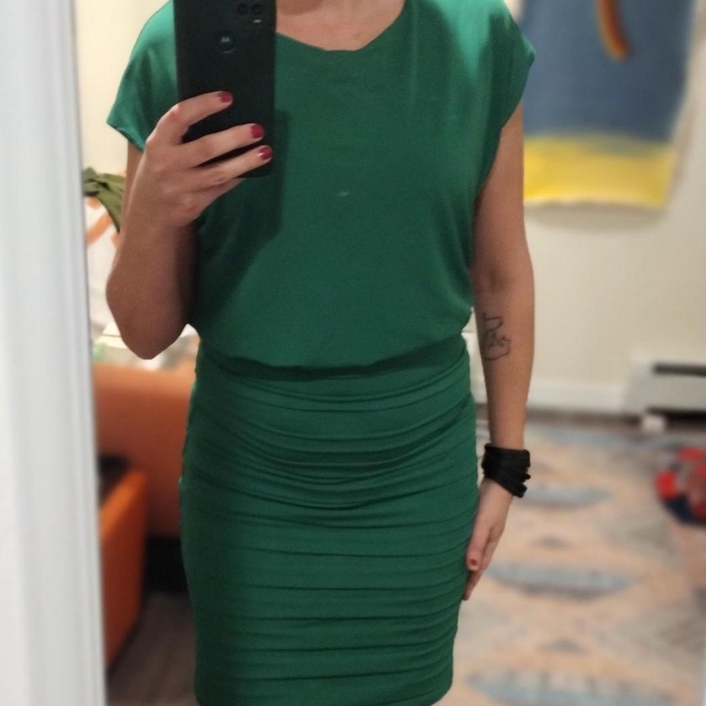 AA Studio AA Kelly Green Sleeveless Dress, Size 6 - Cute, form fitting